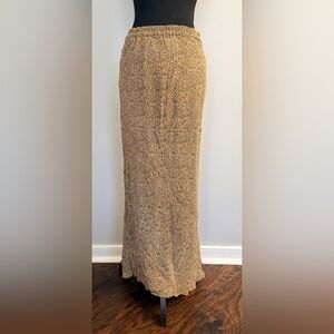 Silks By I.S.C Cheetah Print Maxi Skirt 100% Silk Sz M Vintage Y2K Bratz Doll